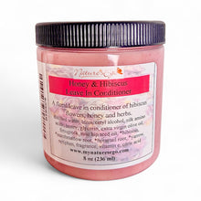 Load image into Gallery viewer, Honey & Hibiscus Leave In Conditioner 8 oz (detangler)