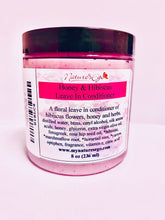 Load image into Gallery viewer, Honey & Hibiscus Leave In Conditioner 12 oz (detangler) - NaturesEgo