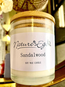 soy wax sandalwood candle
