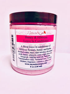 Honey & Hibiscus Leave In Conditioner 12 oz (detangler) - NaturesEgo